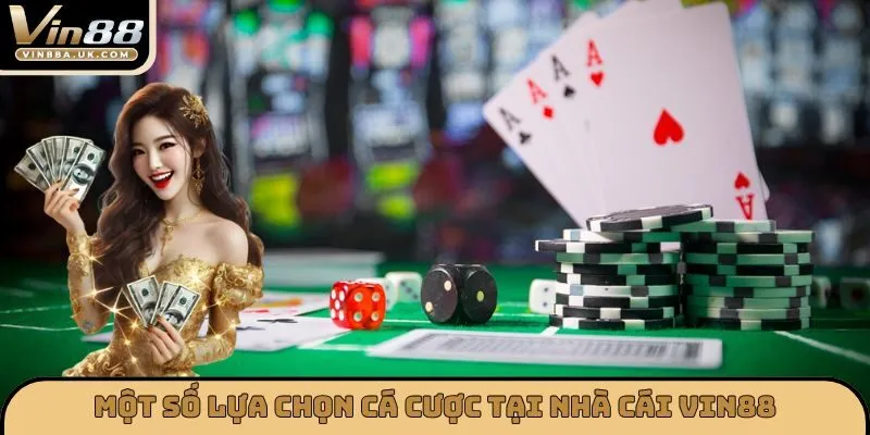 Một số lựa chọn cá cược tại nhà cái VIN88